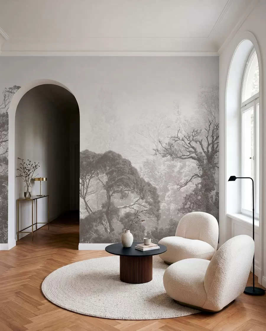 wall murals Дрвеће на позадини грунге u79824