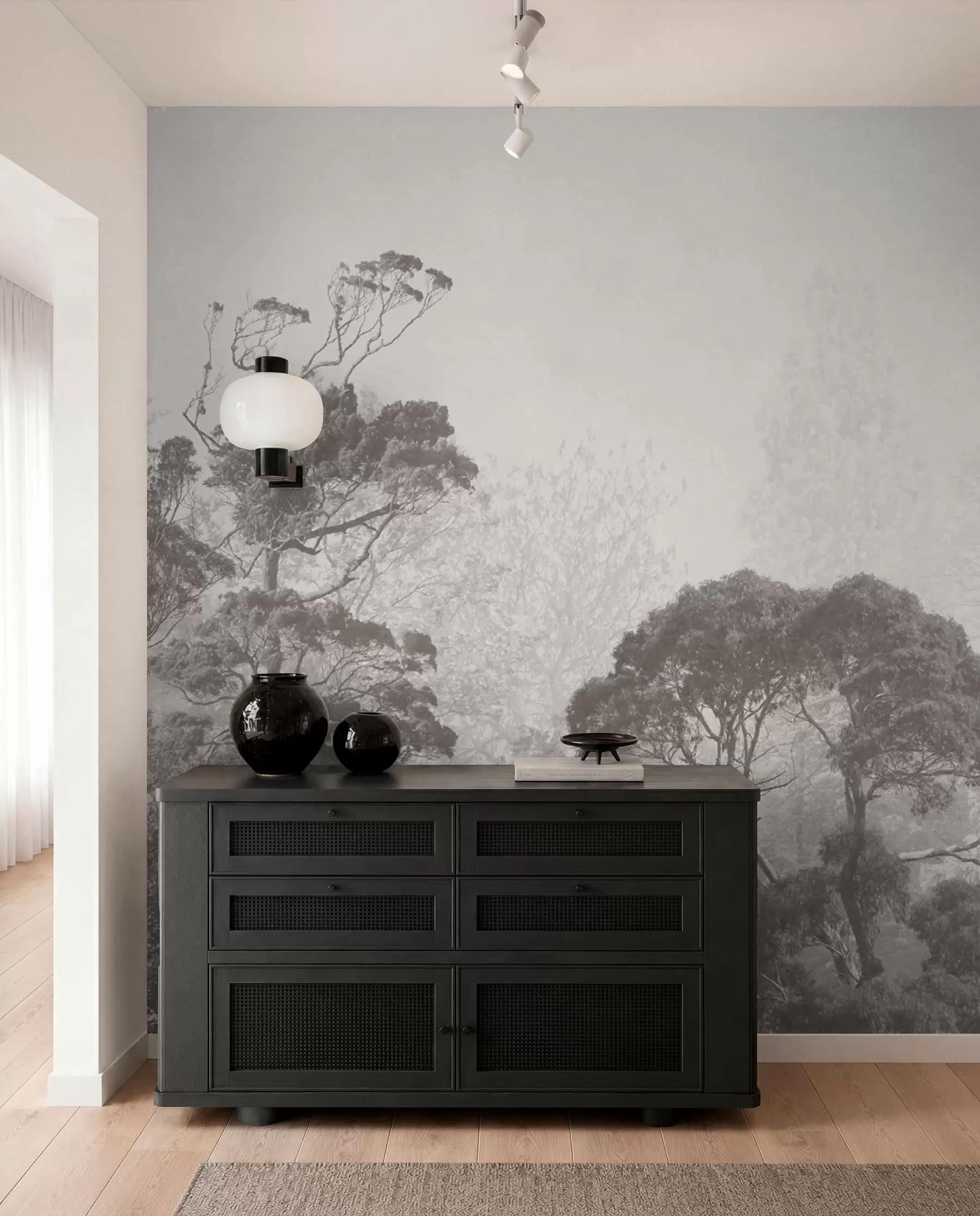 wall murals Дрвеће на позадини грунге u79824