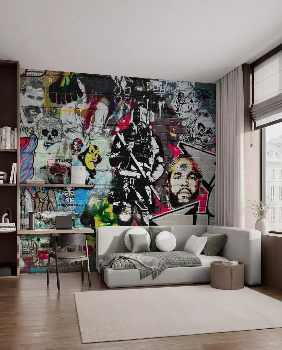 wall murals Графити, уметност и фонт u12434