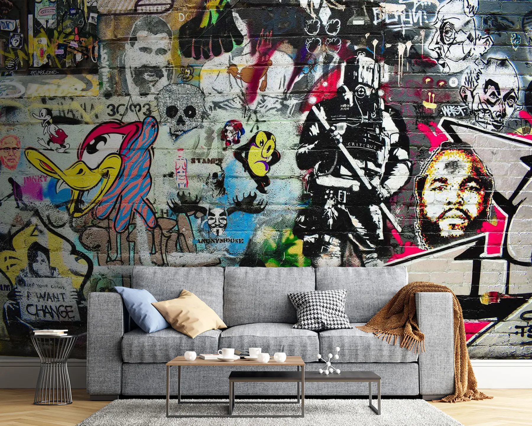 wall murals Графити, уметност и фонт u12434