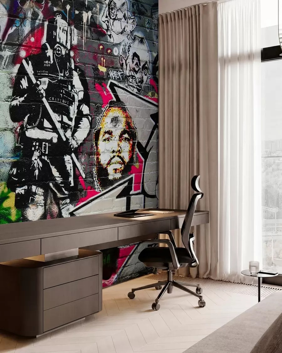 wall murals Графити, уметност и фонт u12434