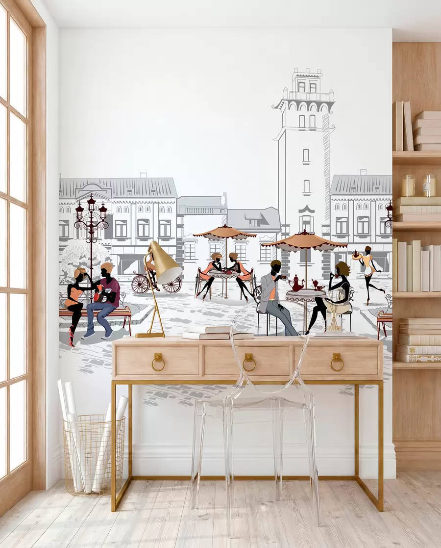 wall murals Урбани дизајн, фонт и уметност u56109