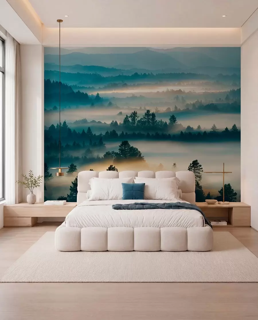 wall murals Зидови магле у шуми u73865