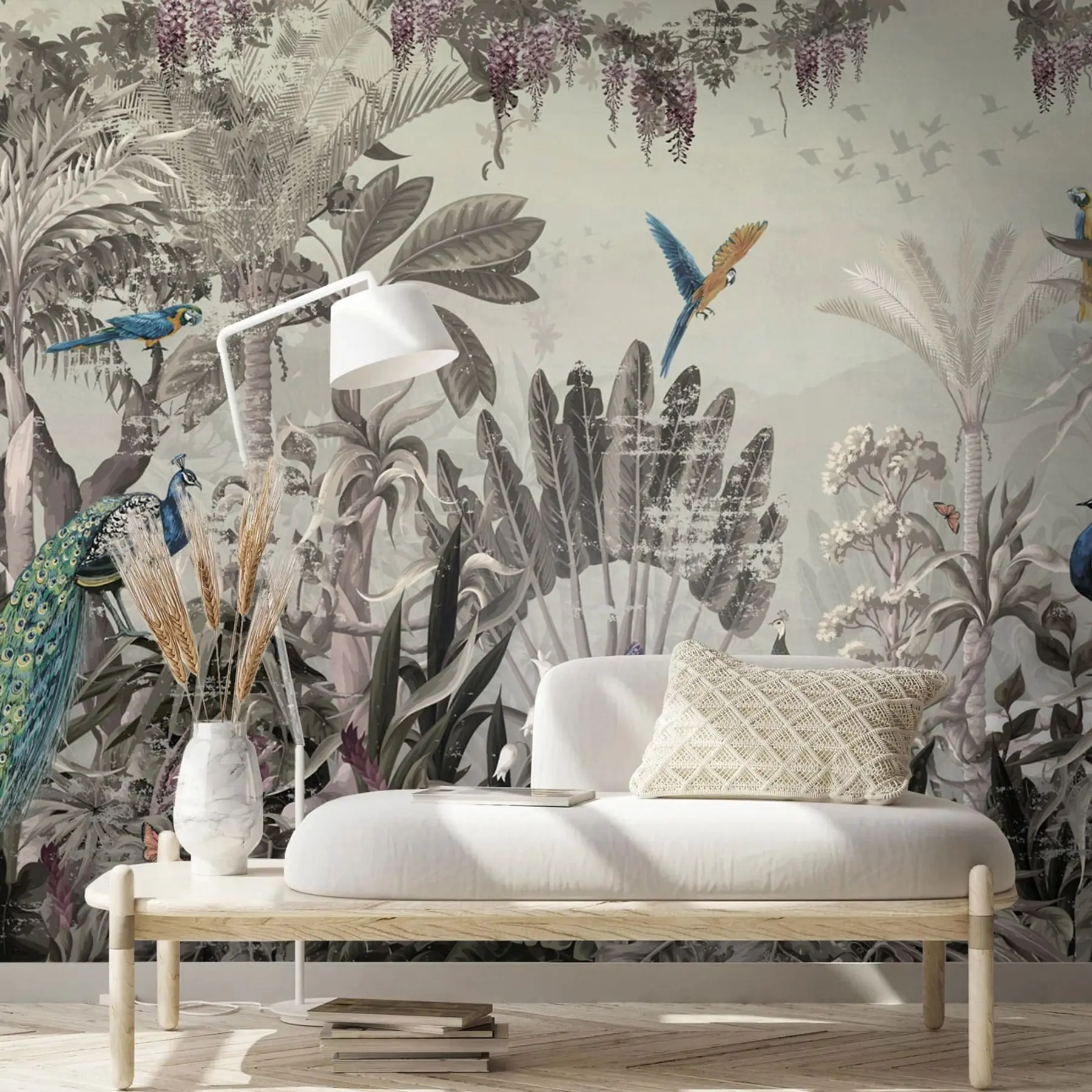wall murals Тропске птице у џунгли u73889