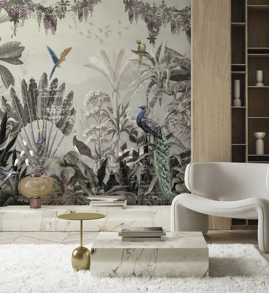 wall murals Тропске птице у џунгли u73889