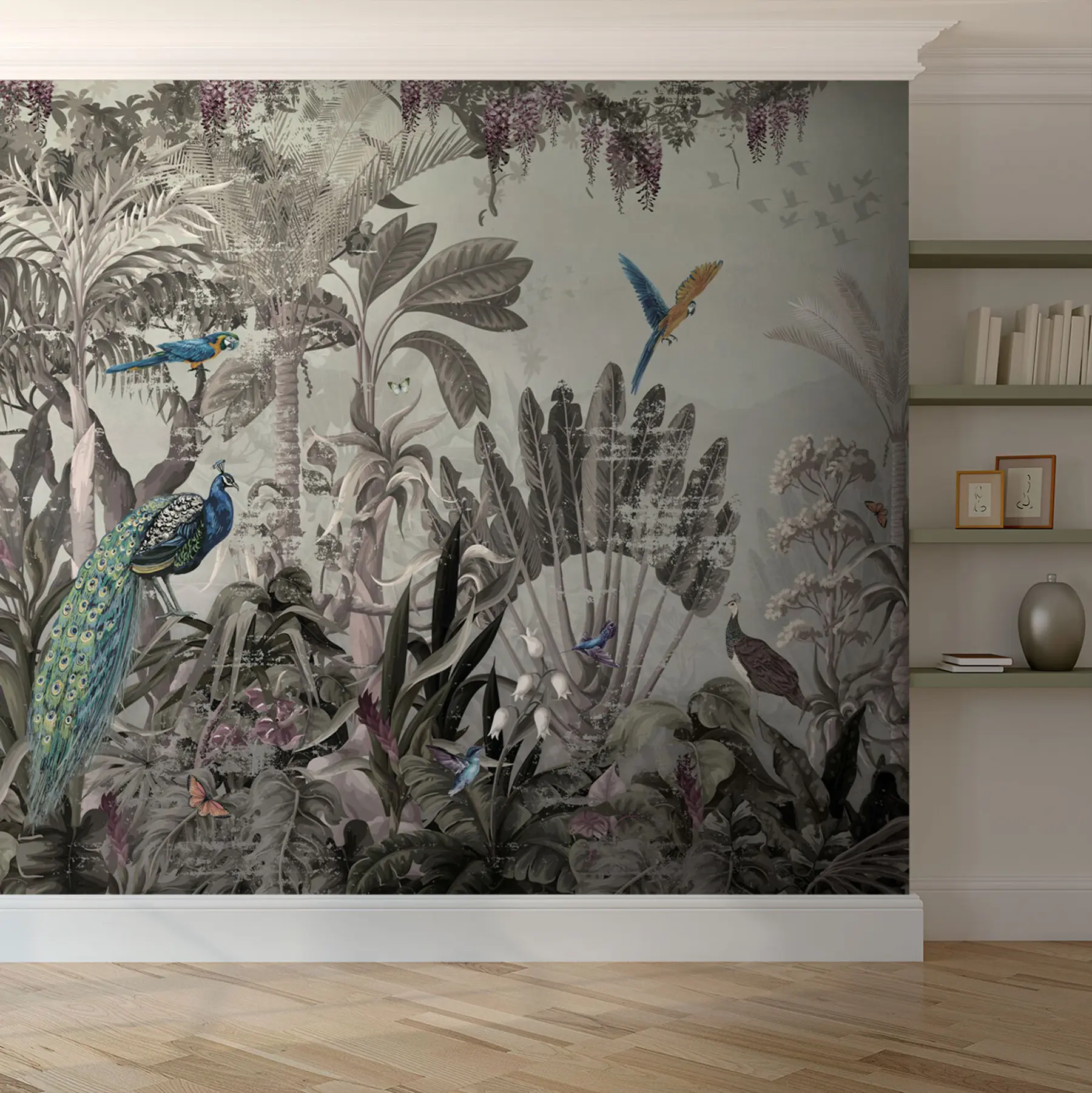 wall murals Тропске птице у џунгли u73889
