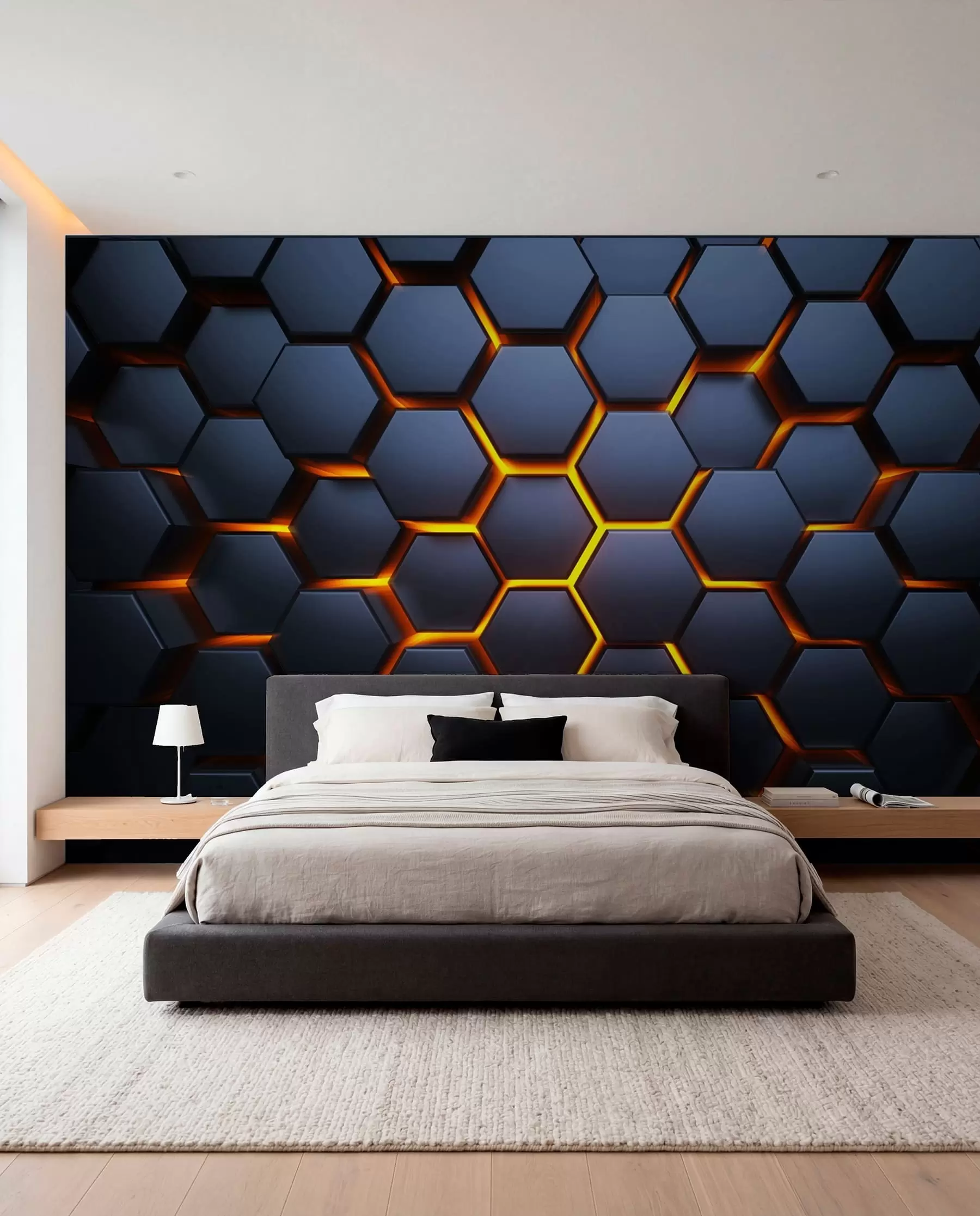 wall murals Лагано сјај испод хексагона u93570