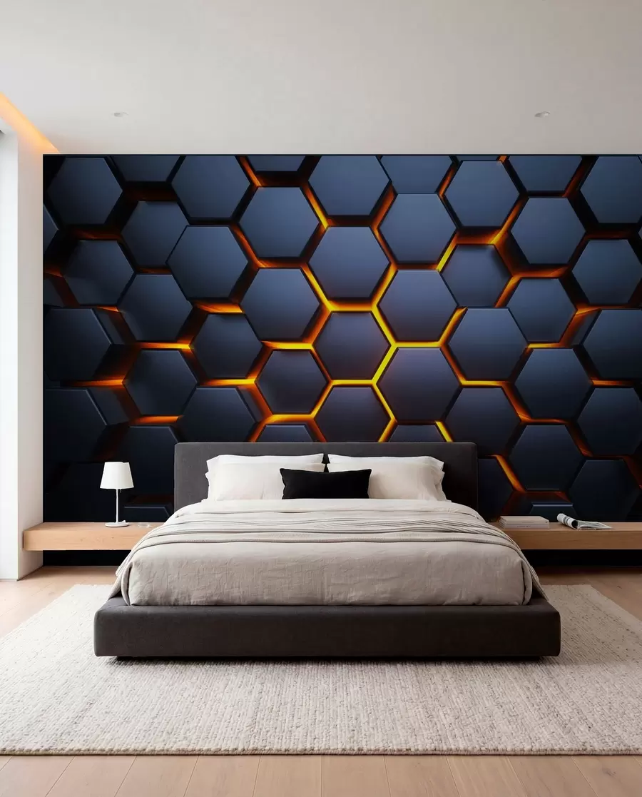 wall murals Лагано сјај испод хексагона u93570