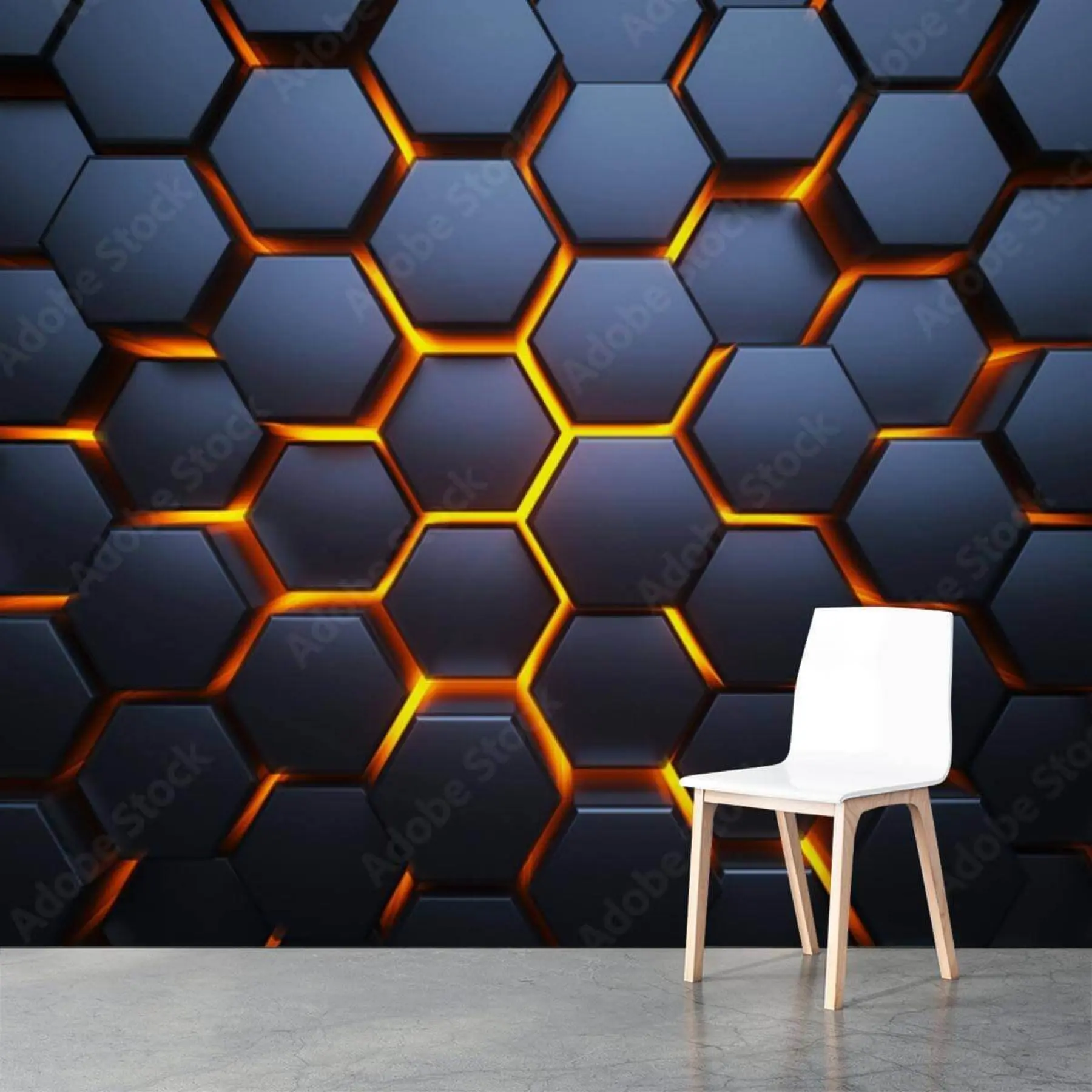 wall murals Лагано сјај испод хексагона u93570