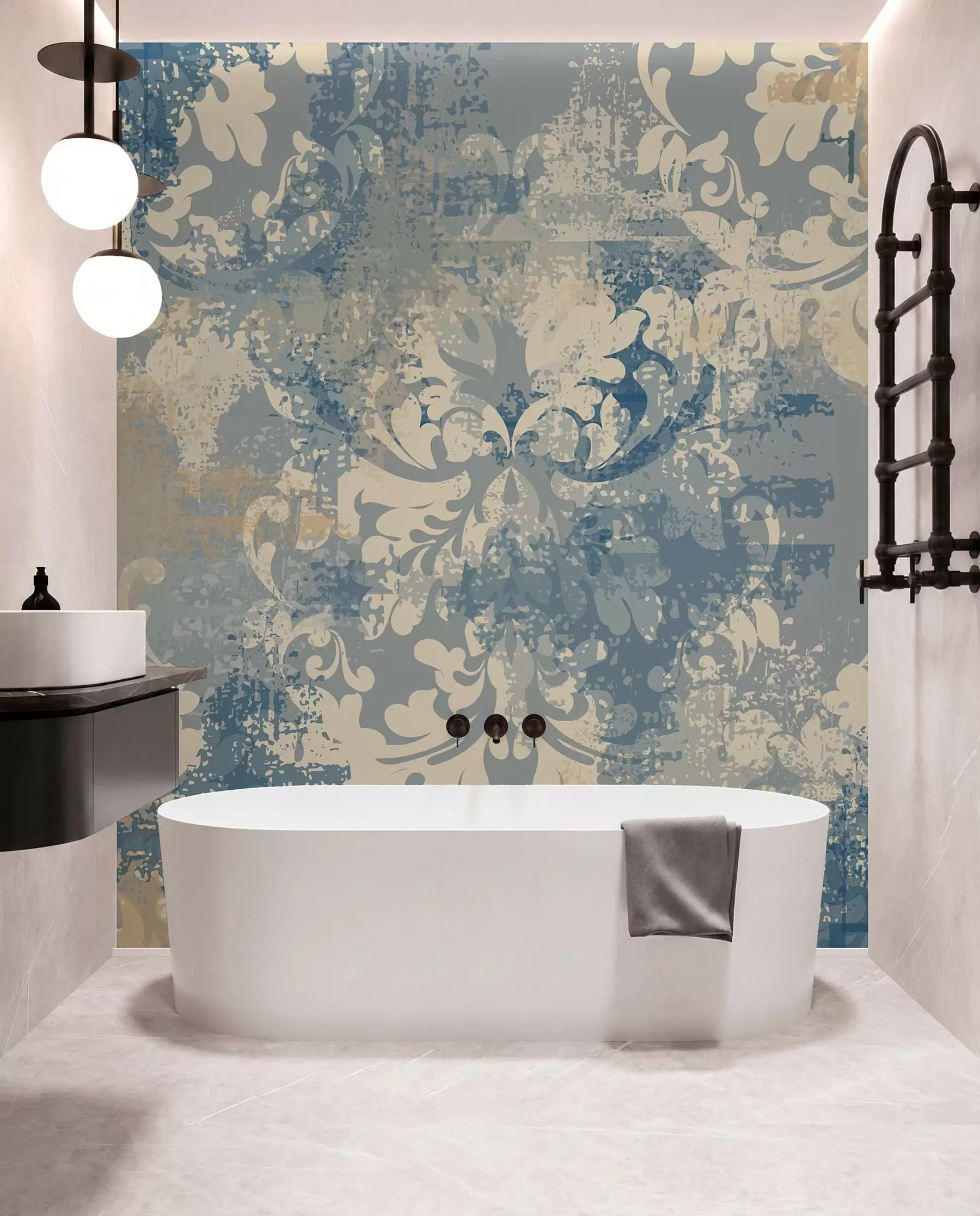 wall murals Барокне фреска на зиду грунге u93581