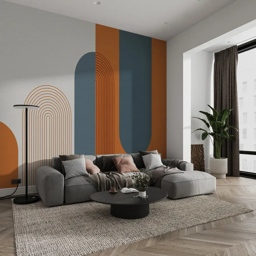 wall murals Ретро лукови - узорак u93598