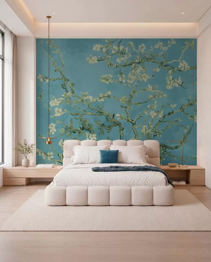 wall murals Амандиер Панорамски у Ван Гогх цвећу u93603