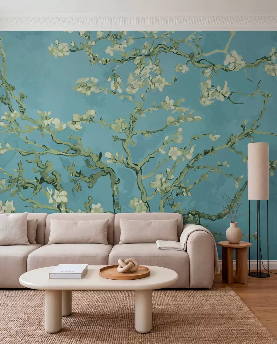 wall murals Амандиер Панорамски у Ван Гогх цвећу u93603