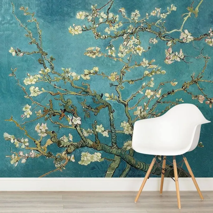wall murals Амандиер Панорамски у Ван Гогх цвећу u93603