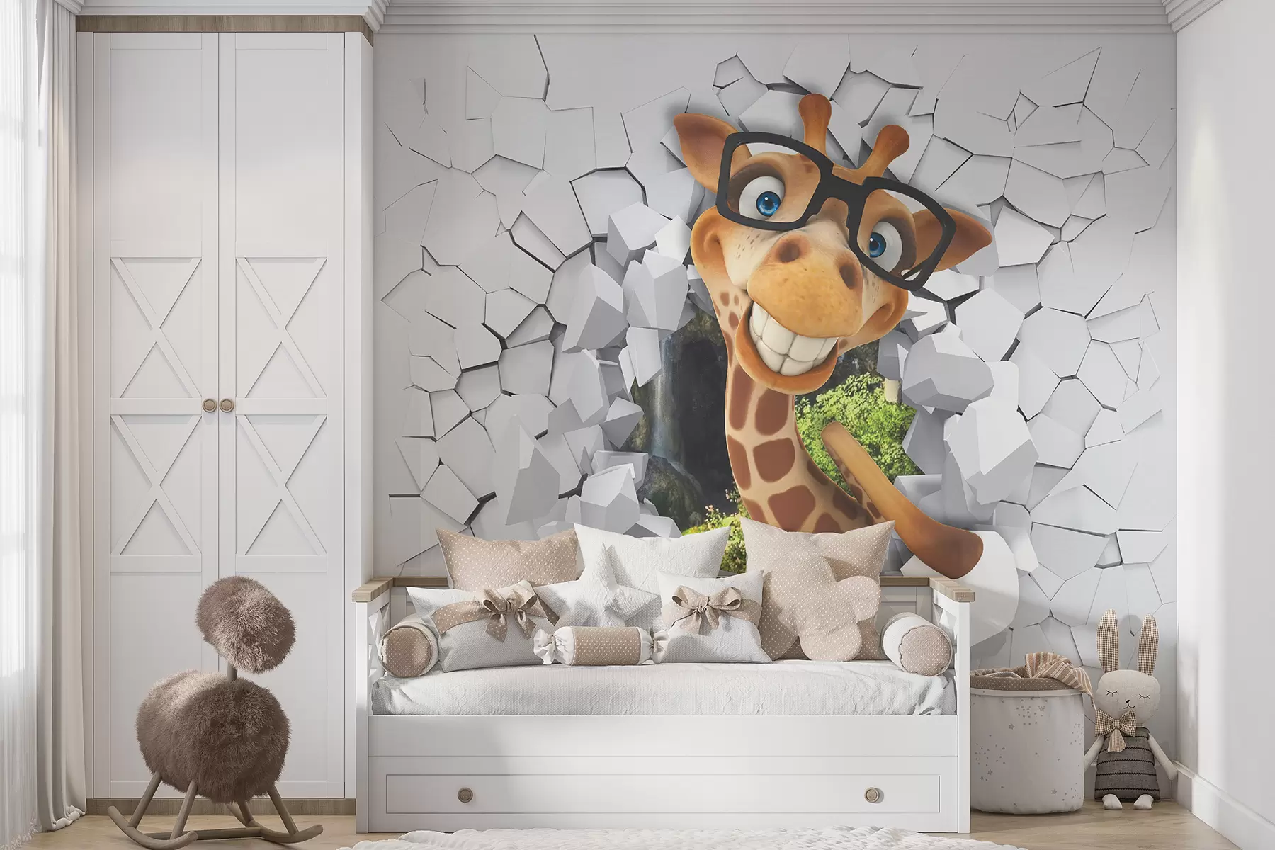 wall murals 3Д жирафа u93624