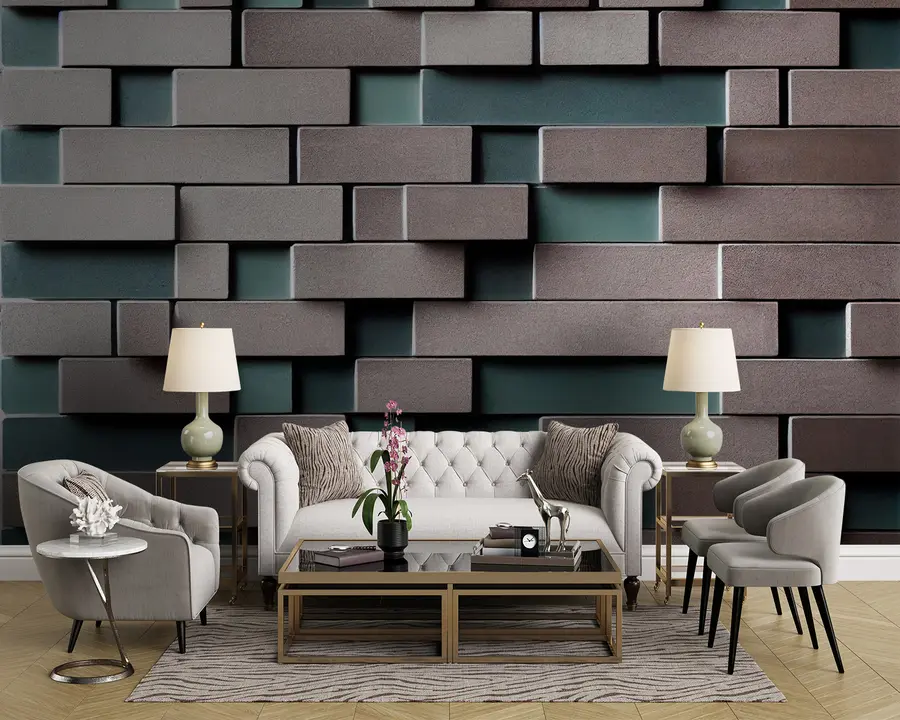 wall murals Својство, правоугаоник е азурно u93411