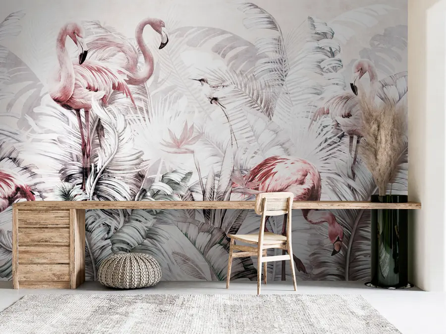 wall murals Фламингоси у тропима u73919