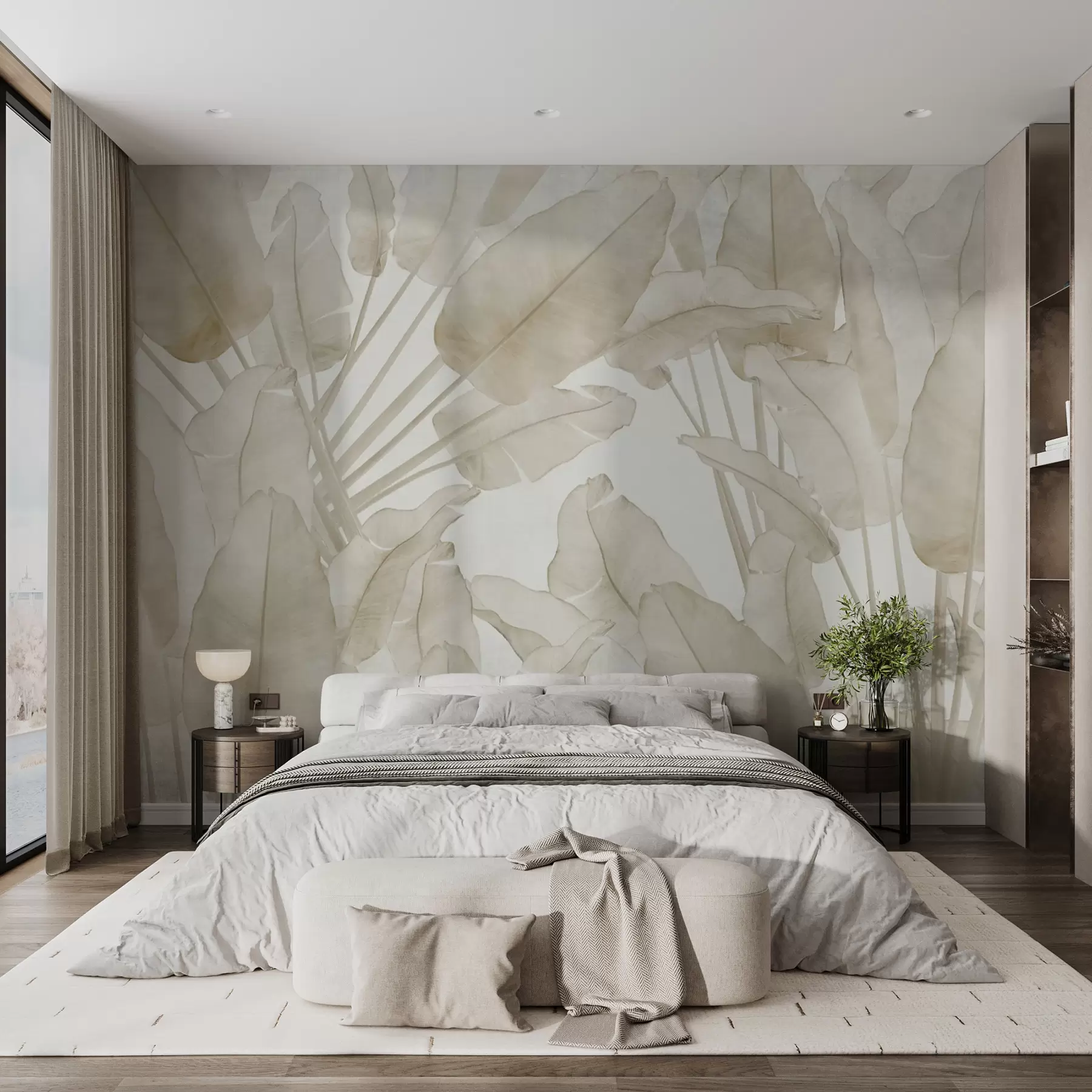 wall murals Банана оставља тренд u73963