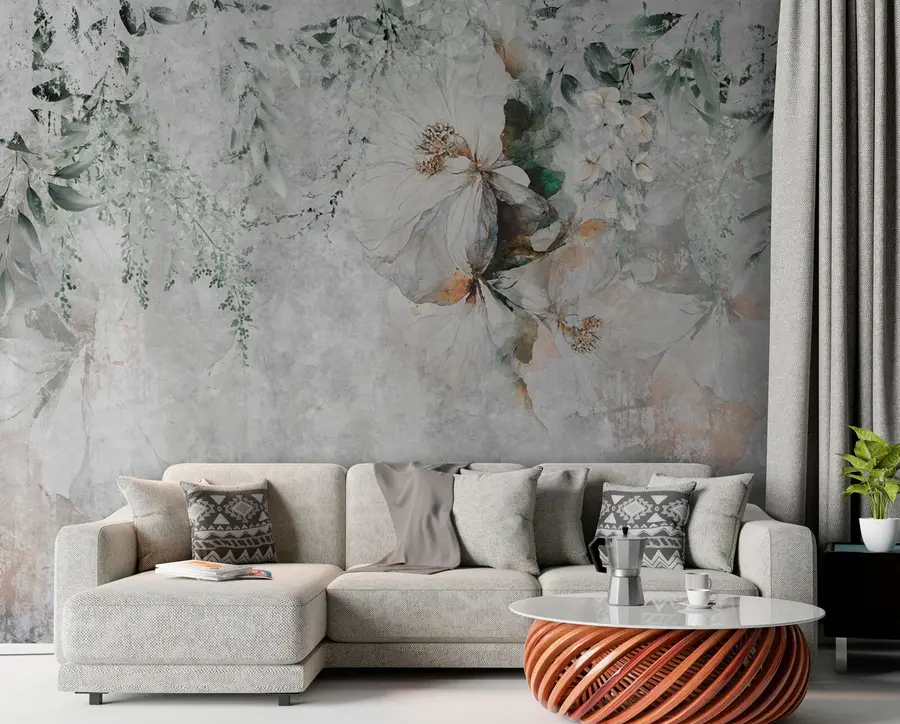 wall murals Цвет на бетонској грунге позадини u73969