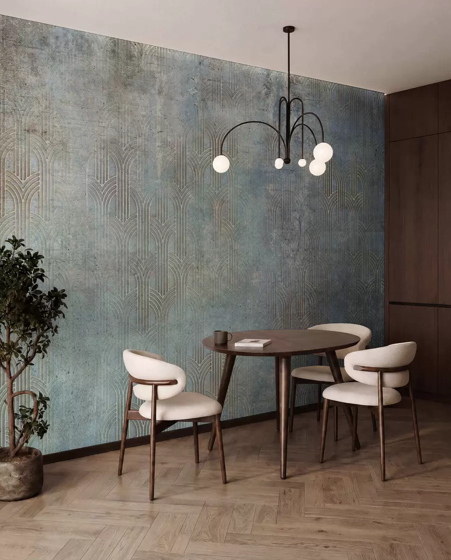 wall murals Лучни узорак на зиду Грунге u73973