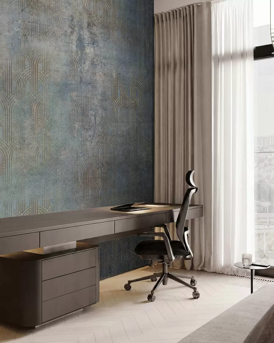 wall murals Лучни узорак на зиду Грунге u73973