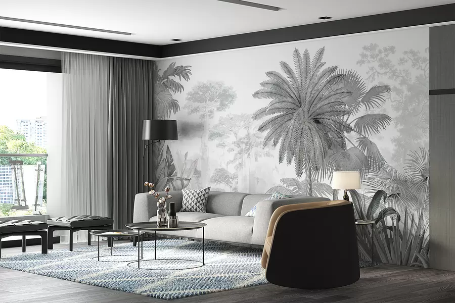 wall murals Тропицс. Цртање мастила u59041