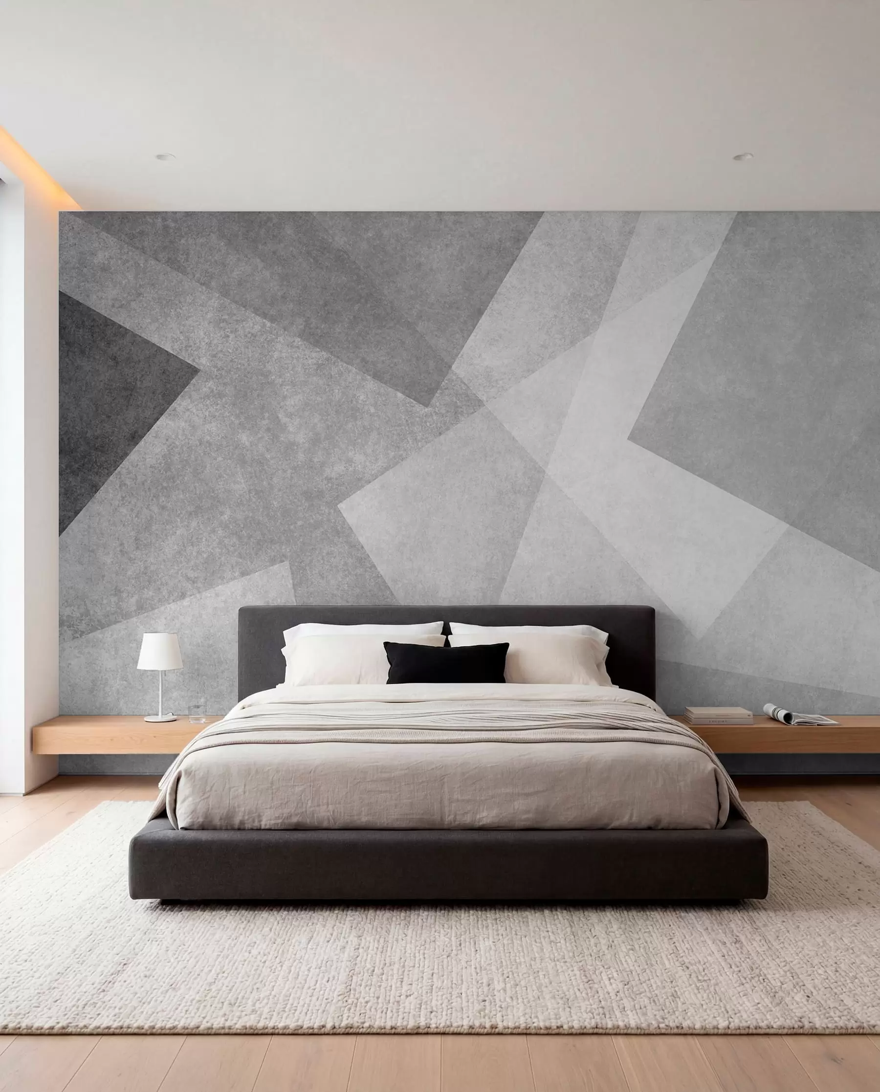 wall murals Геометријска апстракција сиве боје u74057
