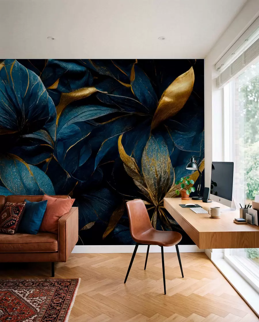 wall murals Плаво краљевско цвеће u74140