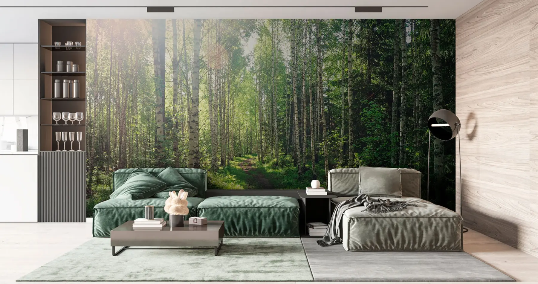 wall murals Зелено сунце у Финској u74235