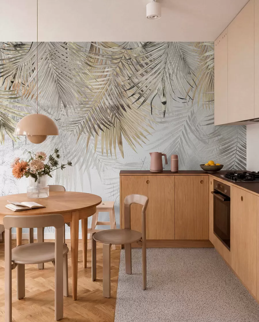 wall murals Лагано тропски листови у стилу Грунге-а u93843