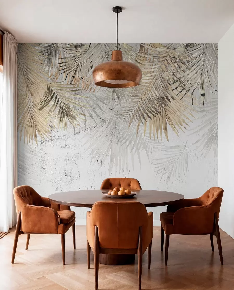 wall murals Лагано тропски листови у стилу Грунге-а u93843