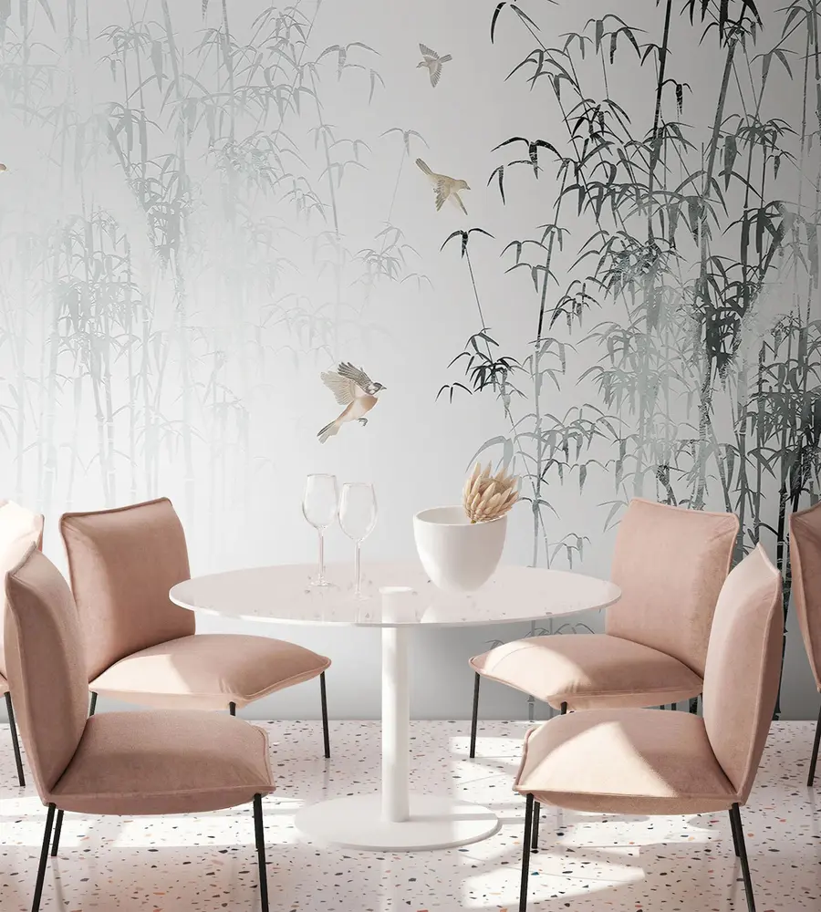 wall murals Птице над бамбусом u93851