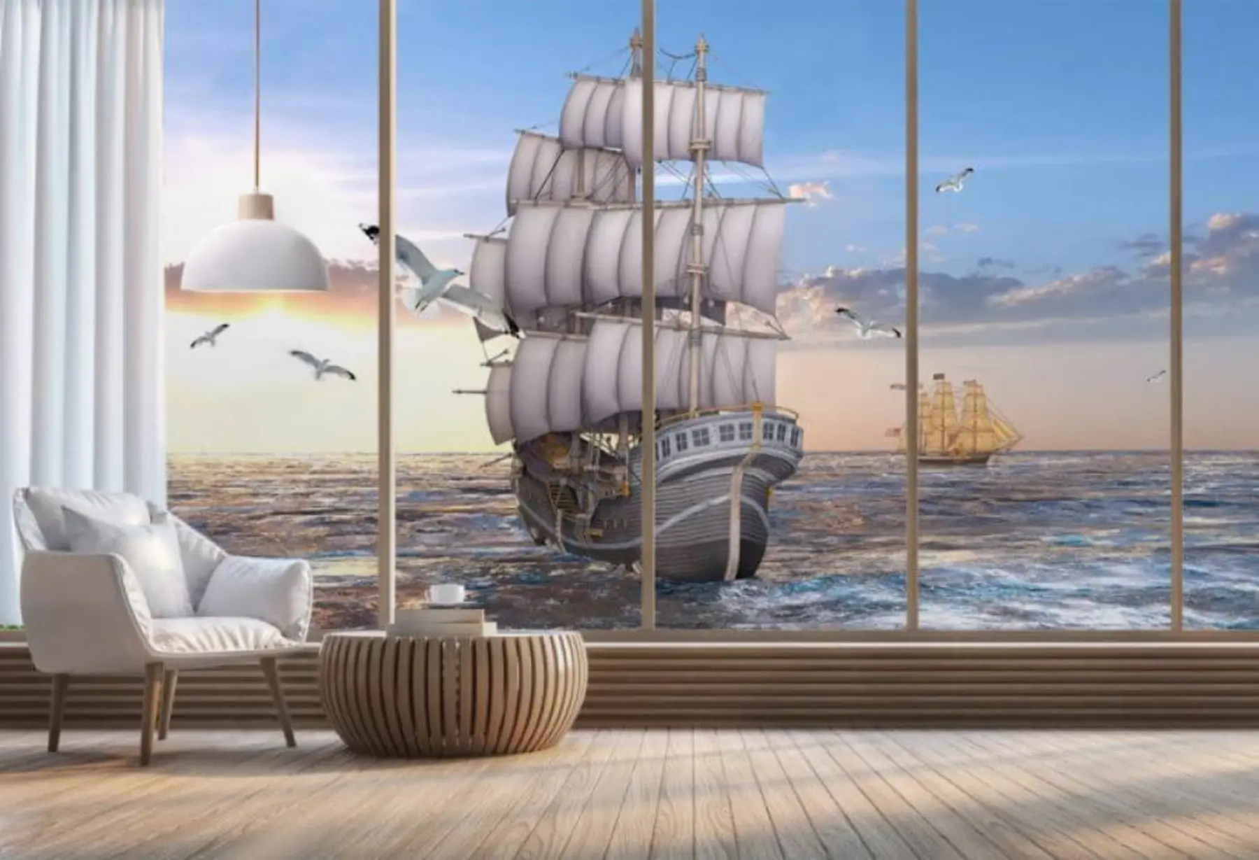 wall murals Вода, небо и облак u18138