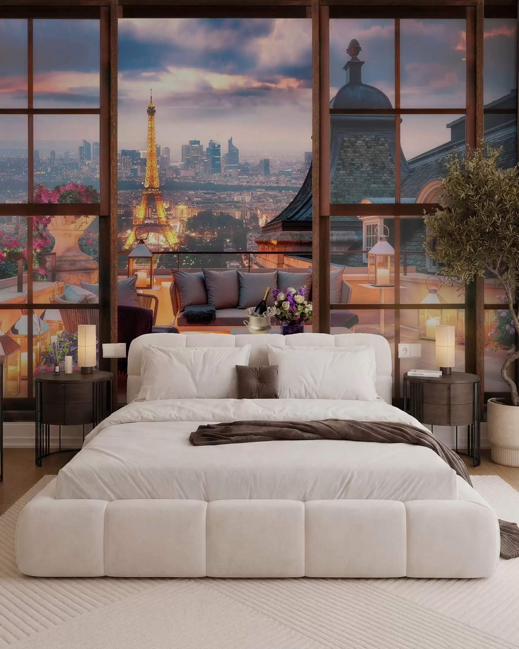 wall murals Облак, зграда и небо u60794