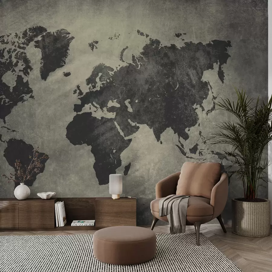 wall murals Браон, свет и мапа u68156