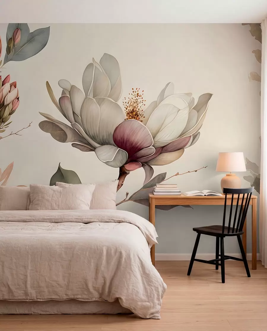 wall murals Илустрација магнолије u93020