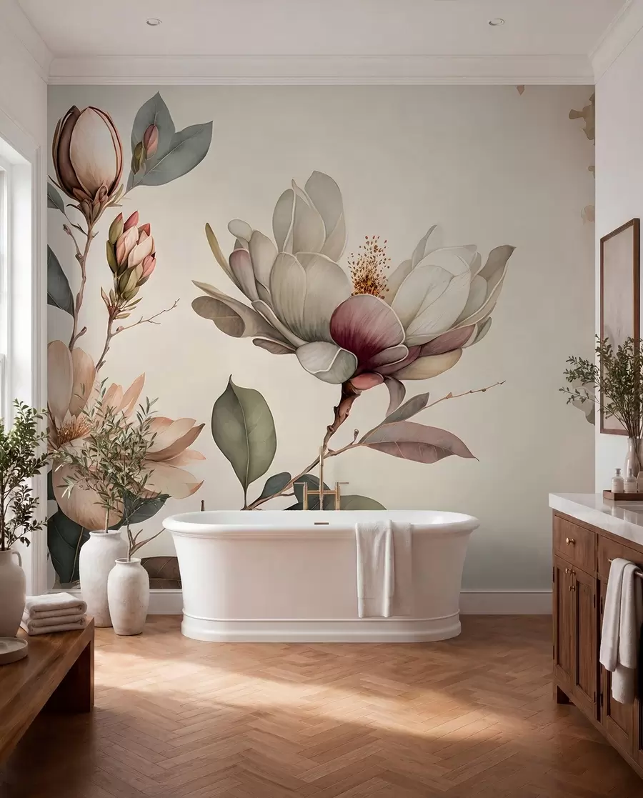 wall murals Илустрација магнолије u93020