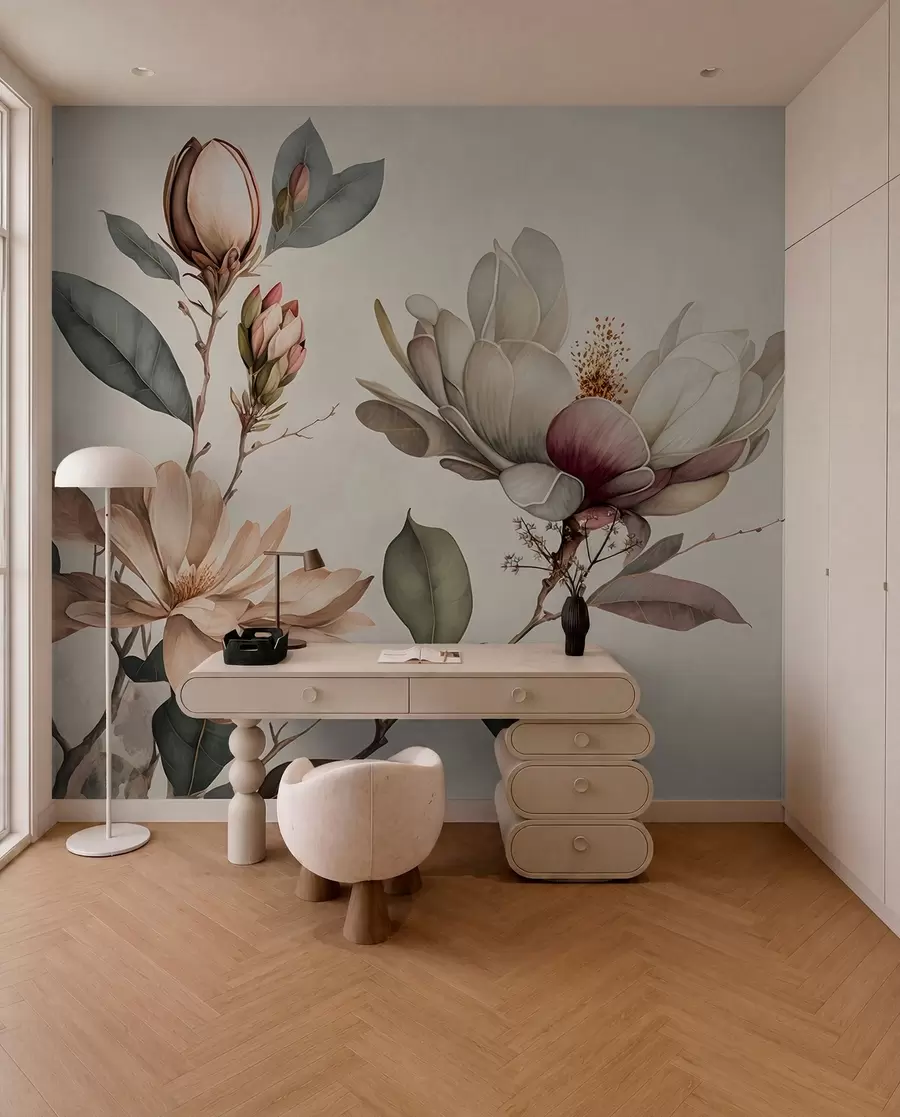 wall murals Илустрација магнолије u93020