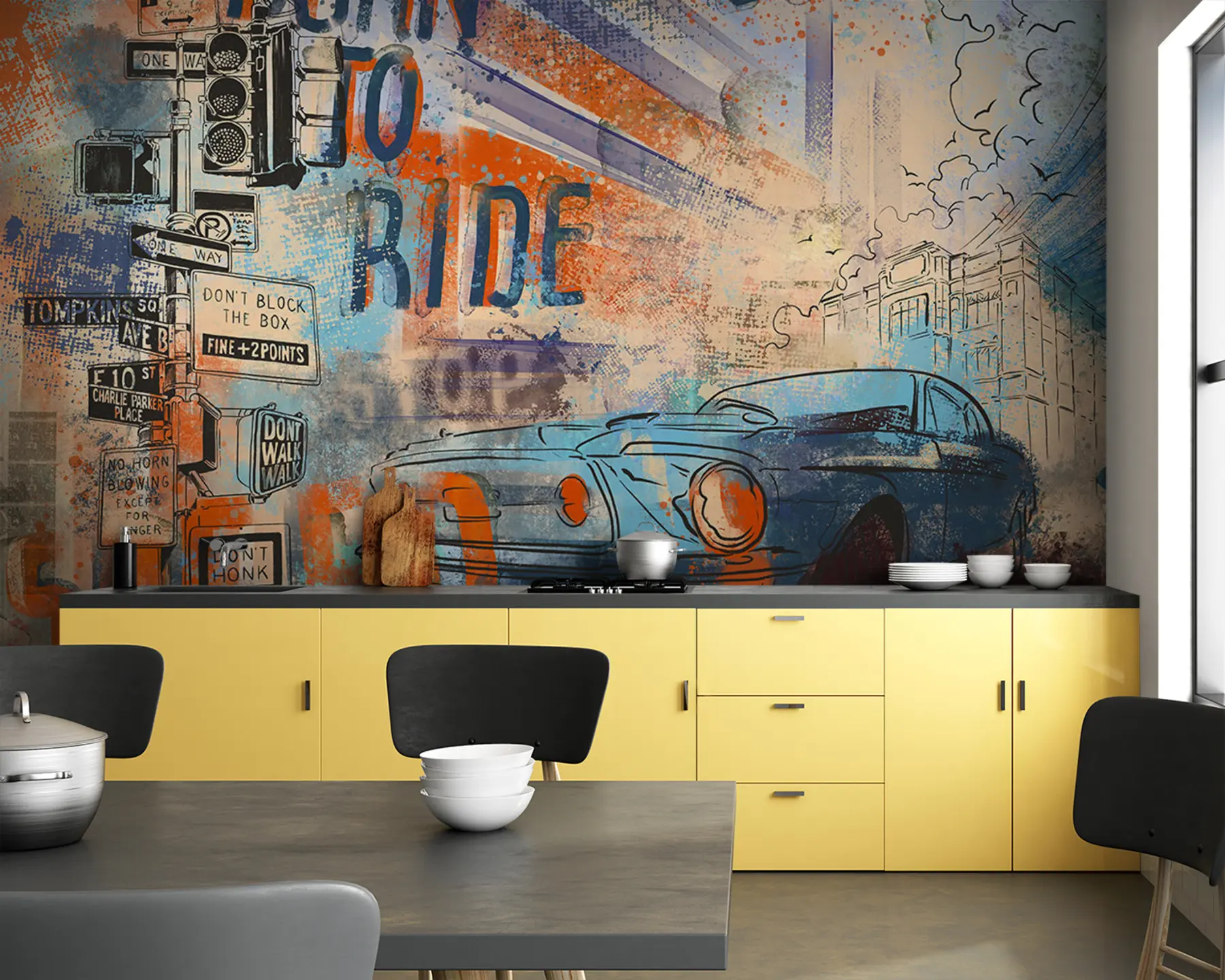 wall murals Ретро ауто u93889
