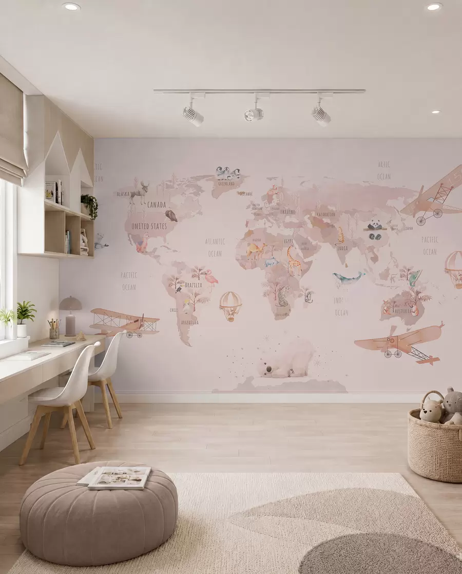 wall murals Мапа света бајке u74508