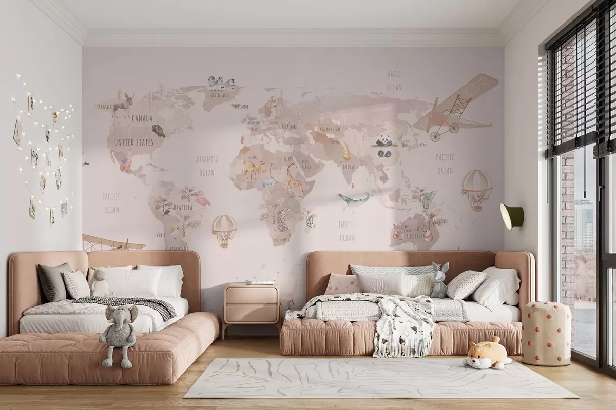 wall murals Мапа света бајке u74508