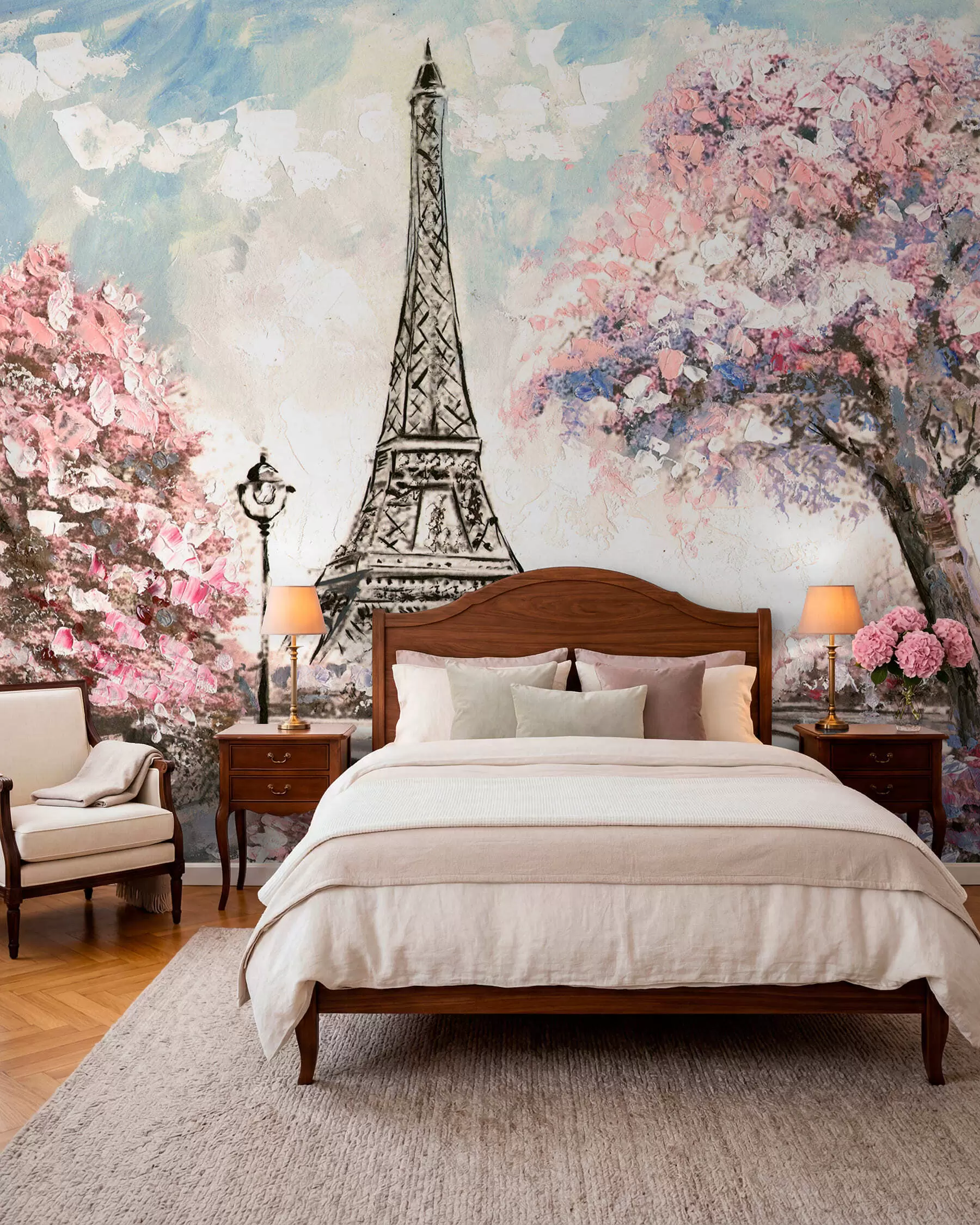 wall murals Поглед на улице Париз u74631
