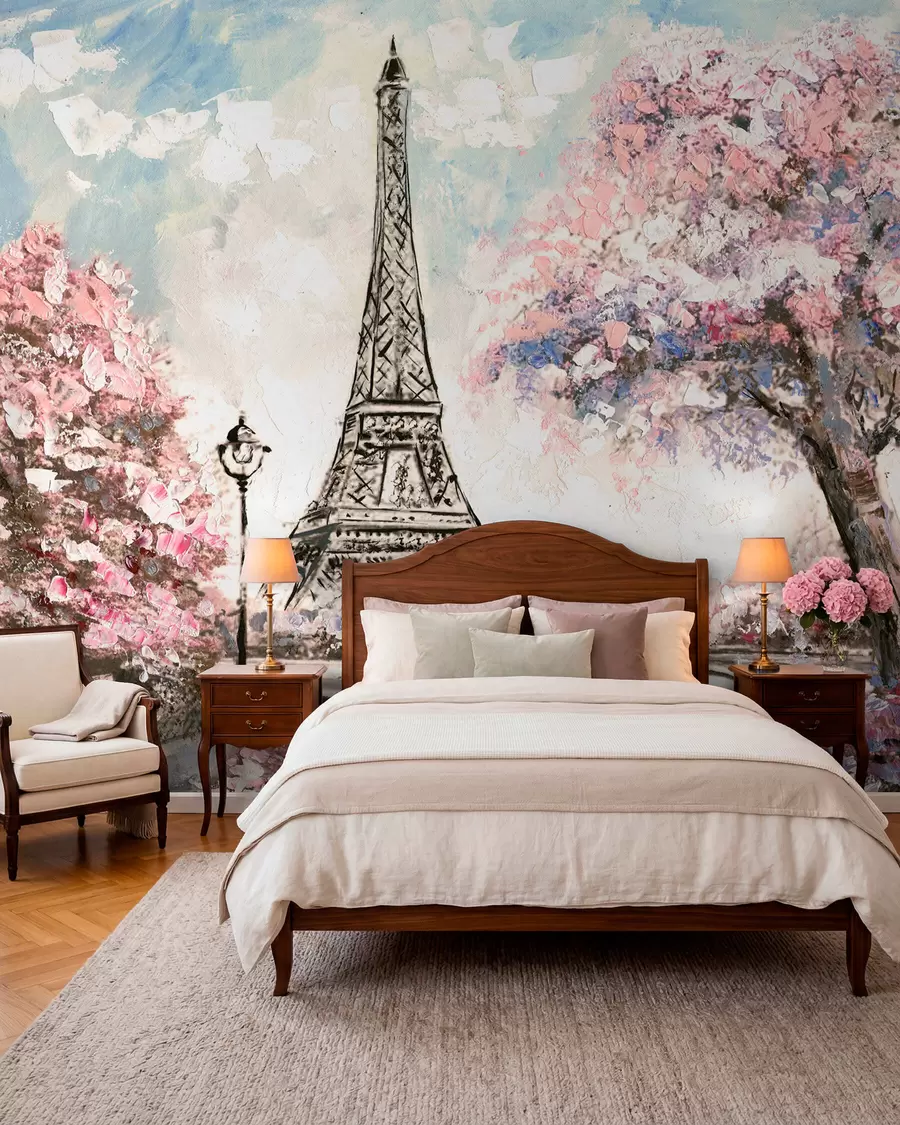 wall murals Поглед на улице Париз u74631