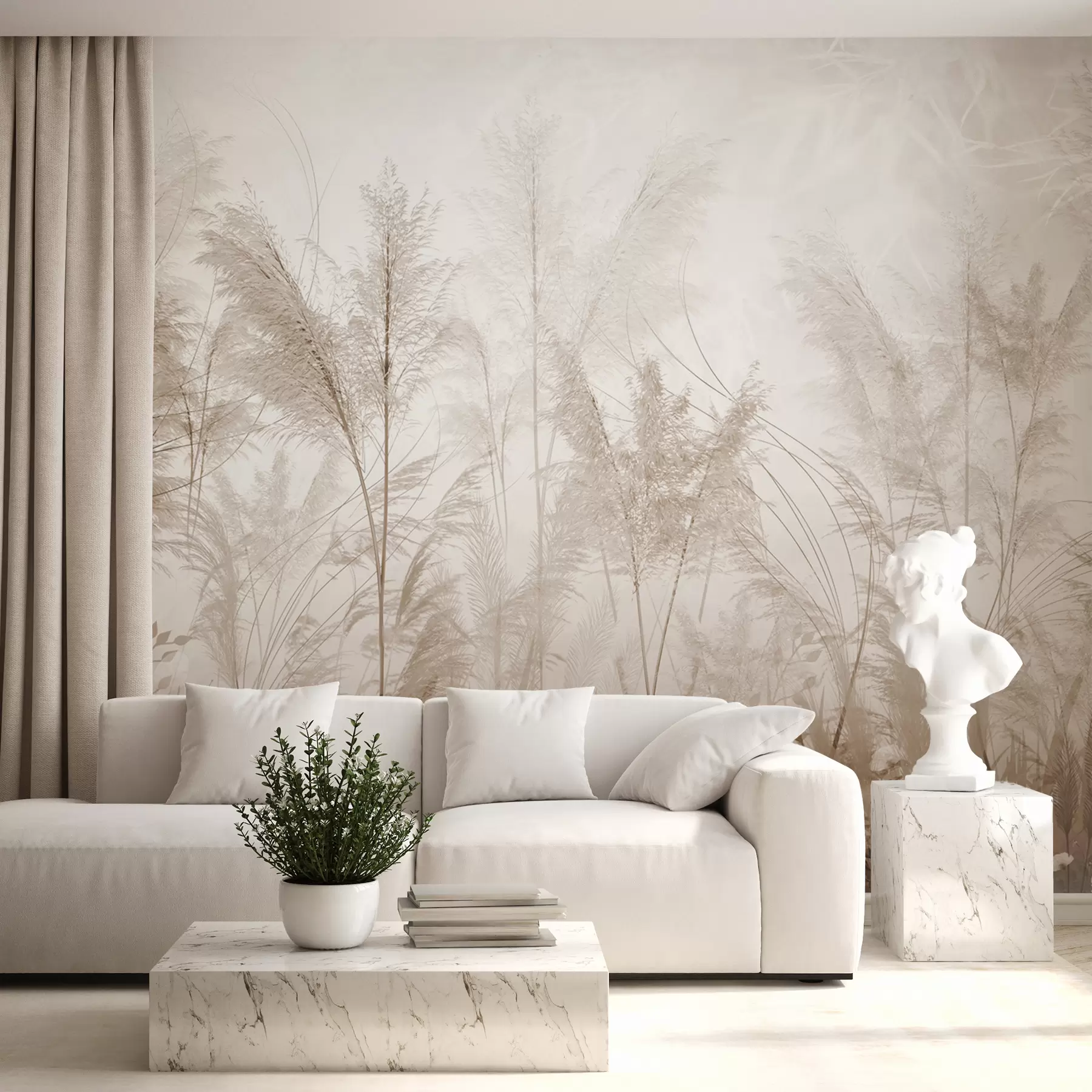wall murals Високе биљке у пастелним бојама u93903