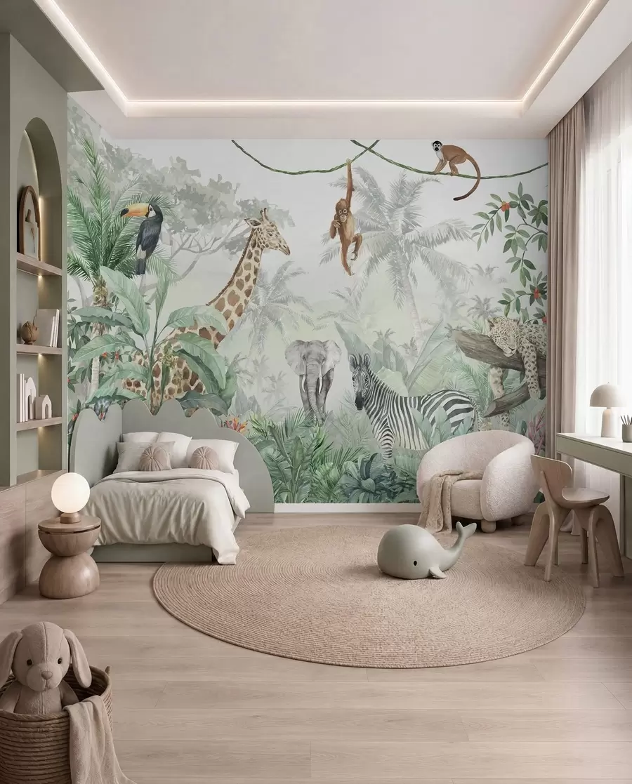 wall murals Susret u džungli u74709