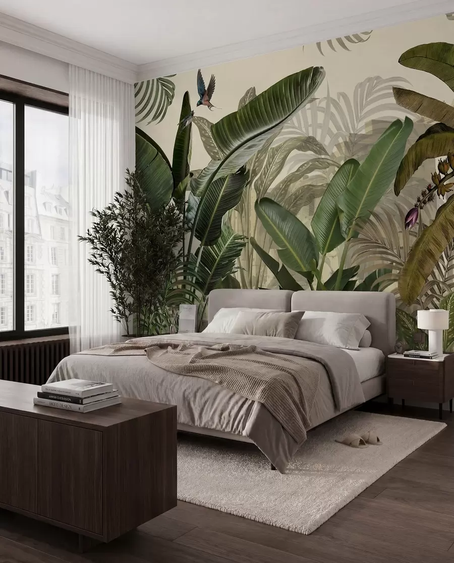 wall murals Тропска џунгла и лишће u74748