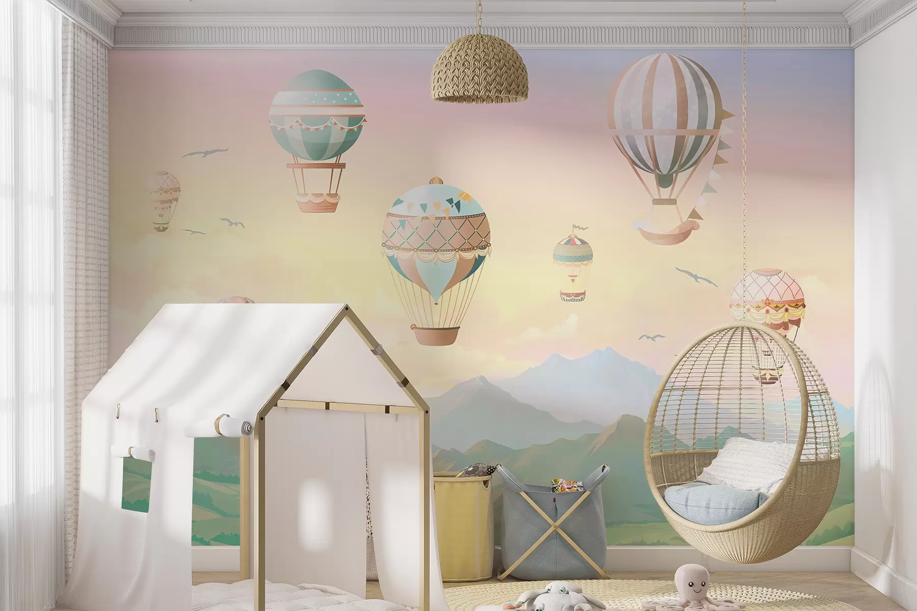 wall murals Долина балитале са балонима u94137