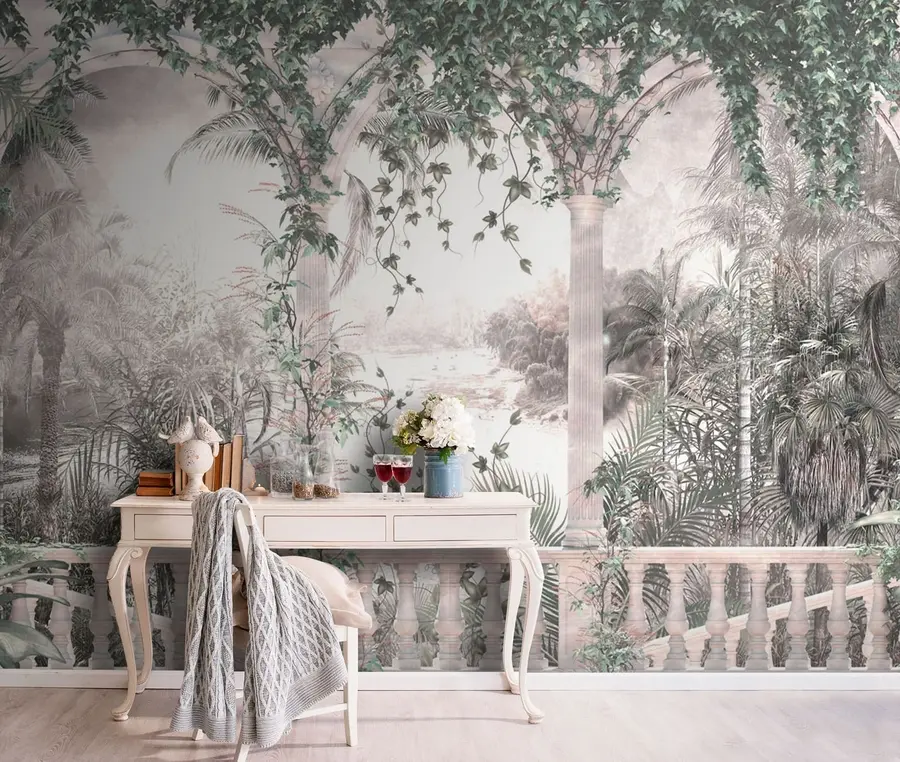 wall murals Древни лукови у башти u94141