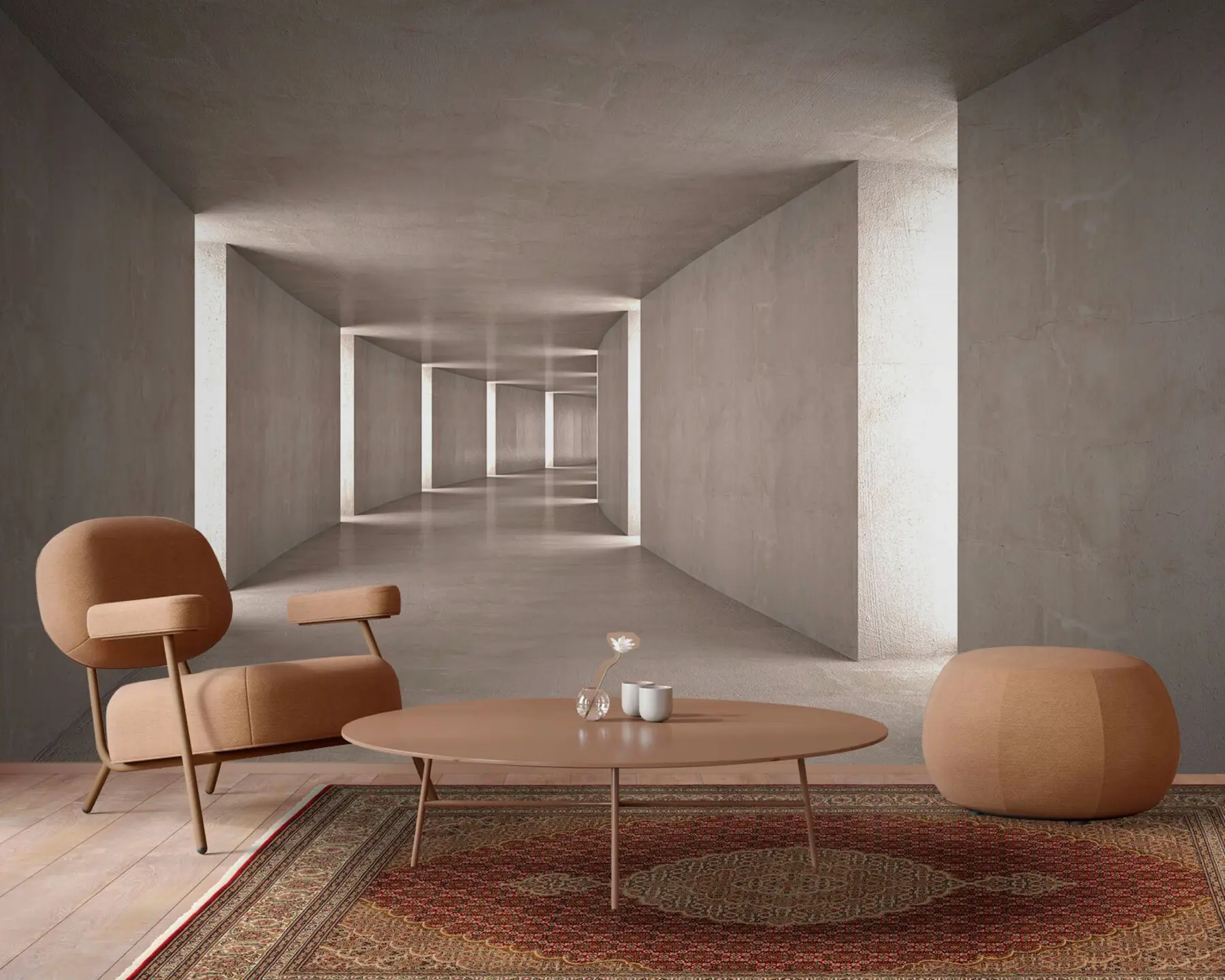 wall murals Апстрактни тунел u75401