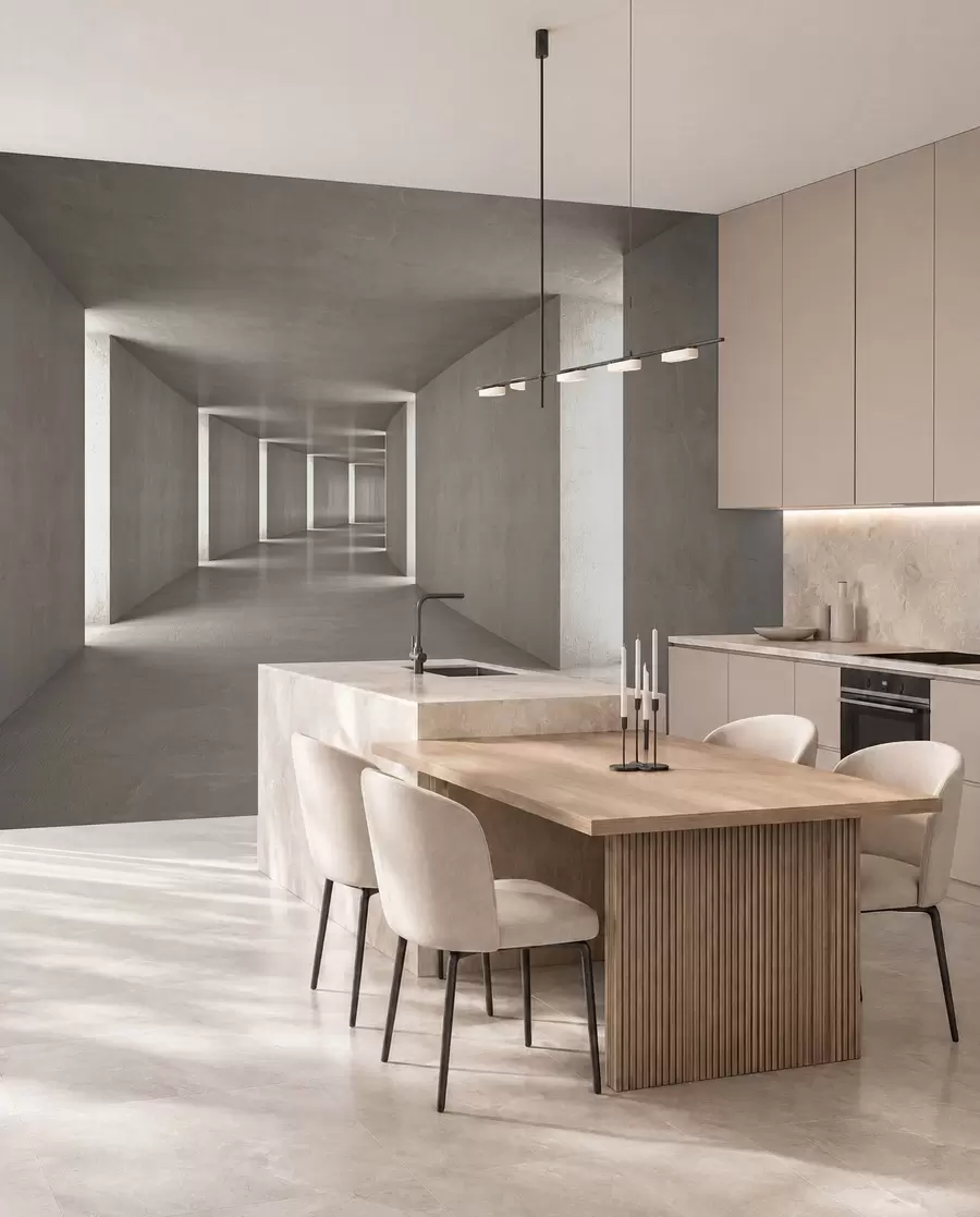 wall murals Апстрактни тунел u75401